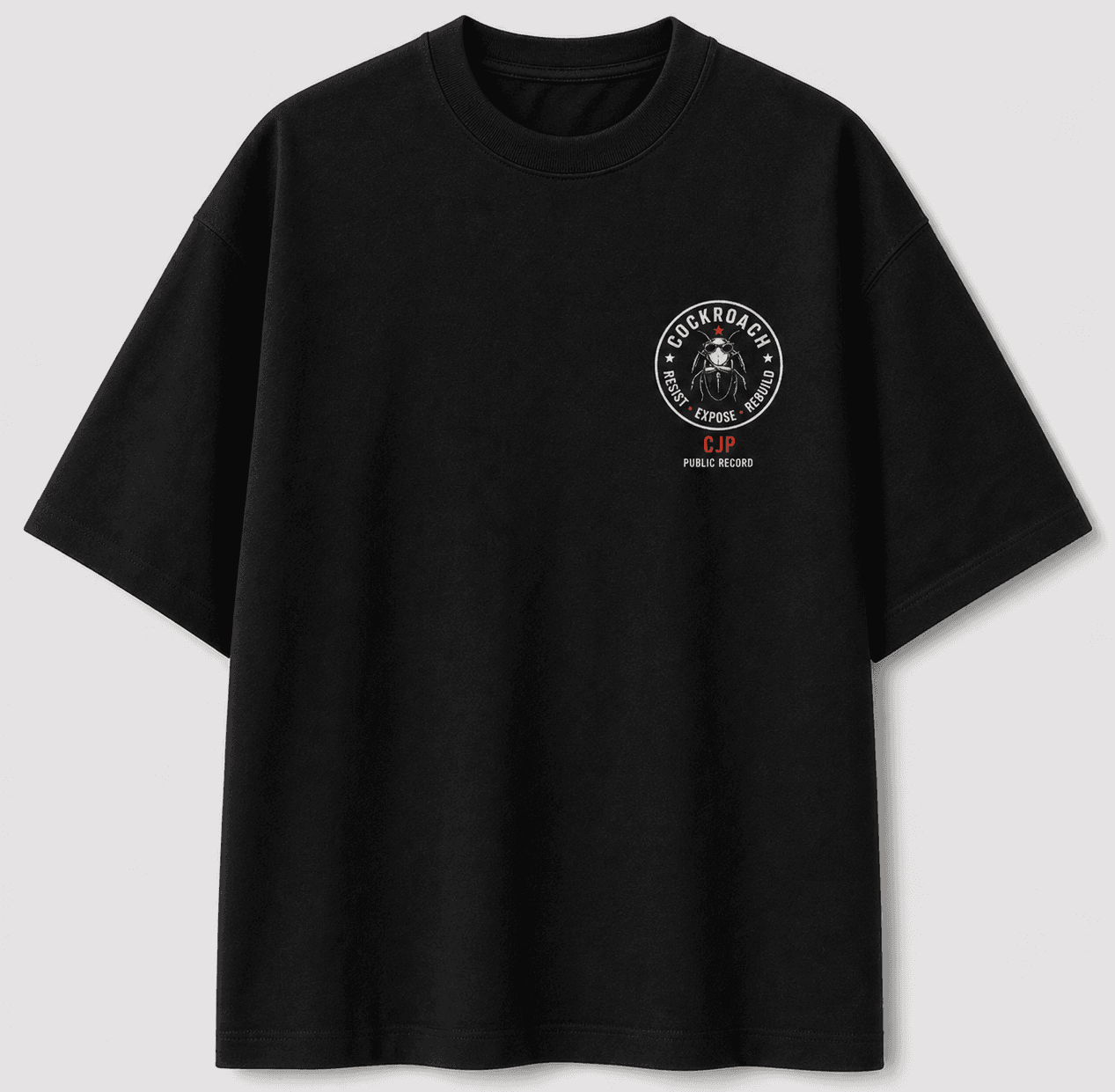 Public Record Black Tee