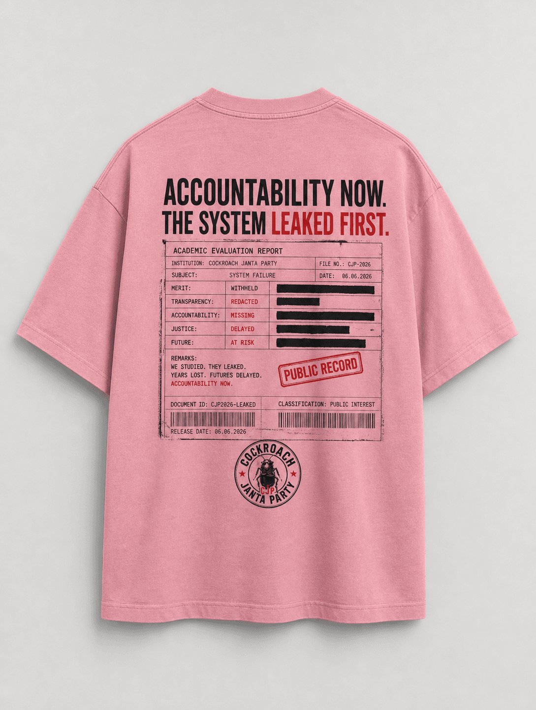 Witness Pink Tee